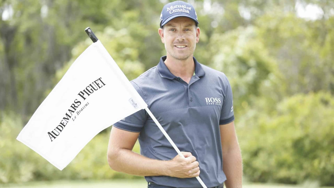 Henrik Stenson im Interview ber Jetski fahren mit dem Claret Jug