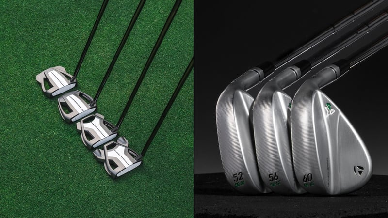 Die neuen TaylorMade Spider Tour Putter (links) sowie die neuen Milled Grind 4 Wedges. (Fotos: TaylorMade)