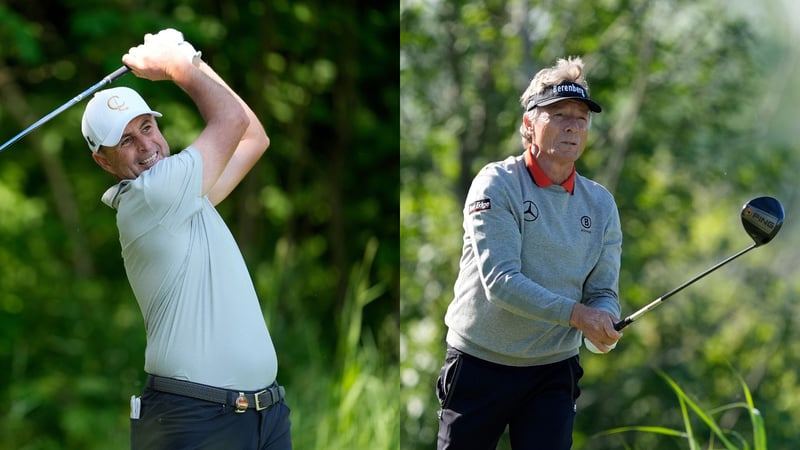 Richard Bland führt auf der Champions Tour, Bernhard Langer schafft voraussichtlich den Cut. (Fotos: Getty)