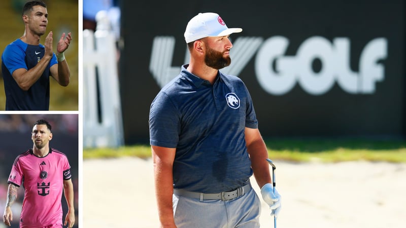 Hinter Cristiano Ronaldo und vor Lionel Messi reiht sich Jon Rahm auf dem zweiten Platz der Forbes Liste ein. (Fotos: Getty)