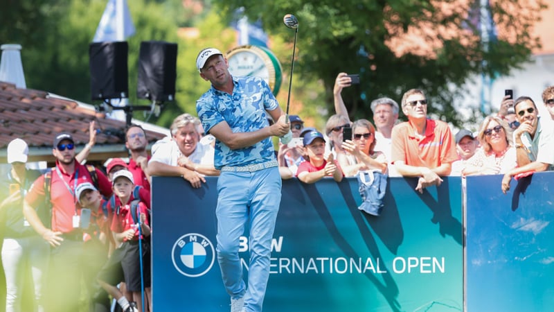 Marcel Siem freut sich auf die BMW International Open in München und Bernhard Langer. (Quelle: BMW)