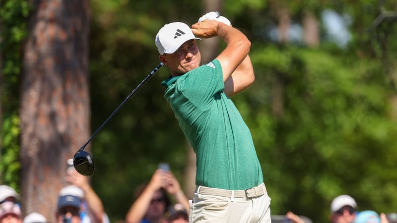 Ludvig Aberg hat sich mit einem perfekten Drop den Weg zu einem Birdie bei der US Open 2024 geebnet. (Quelle: Getty)