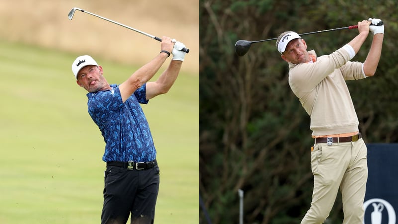 Alex Cejka und Marcel Siem bei der British Open 2024. (Fotos: Getty)