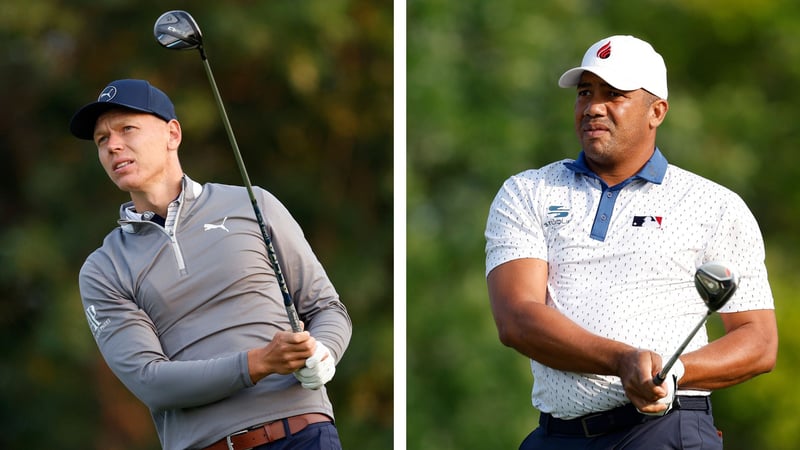 Matti Schmid und Jhonattan Vegas bei der 3M Open 2024 auf der PGA Tour. (Fotos: Getty)