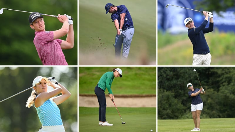 Schweizer Spieler und Spielerinnen m Einsatz bei der DP World/European Tour. (Fotos: Getty/Instagram: Elena_moosmann)