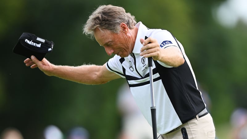 Bernhard Langers emotionaler Abschied von der DP World Tour. (Foto: Getty)