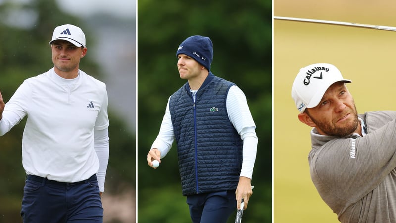 Ludvig Åberg steht an der Spitze des Leaderboardes der DP Word Tour—Yannik Paul und Max Kieffer sind auf T11. (Fotos: Getty)