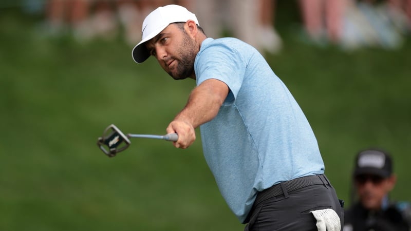 Scottie Scheffler fand Gefallen am Mallett-Putter von TaylorMade. (Foto: Getty)