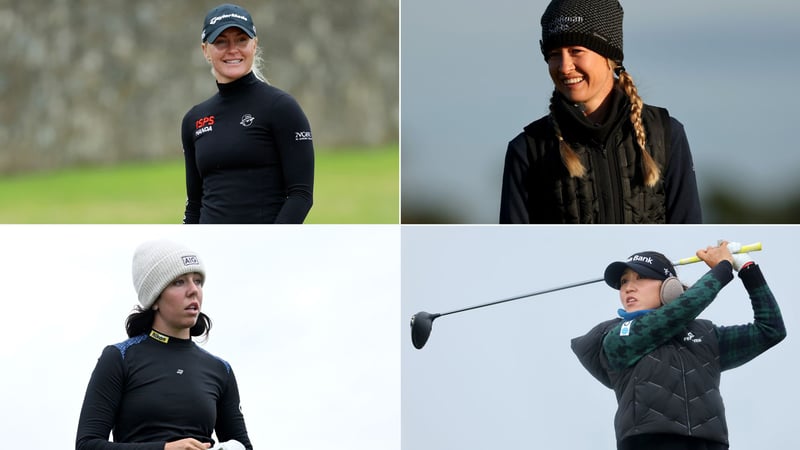 Charley Hull, Nelly Korda, Georgia Hall und Lydia Ko (v.o.l nach u.r.) treten bei der AIG Women's Open 2024 an. (Fotos: Getty)