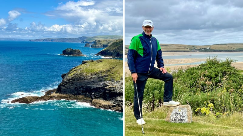 Cornwalls raue Nordküste und St. Enodoc Golf Club. (Foto: Jürgen Linnenbürger)