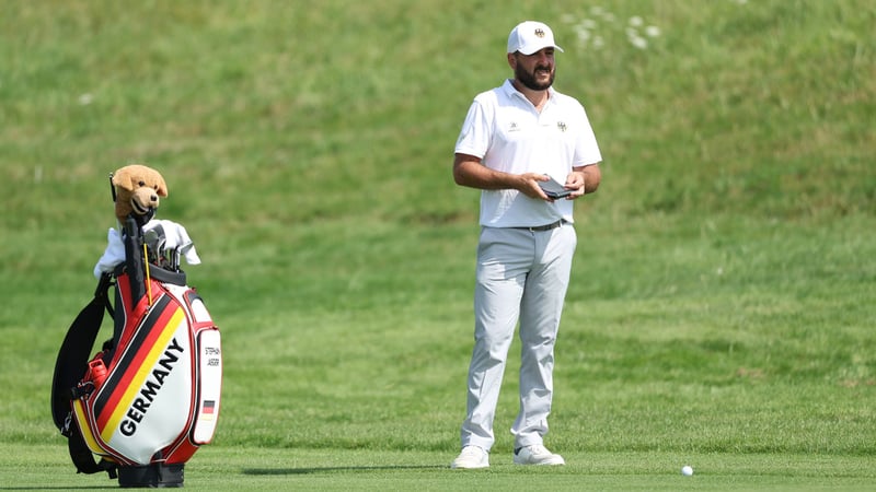 Stephan Jäger auf der ersten Runde beim Olympischen Golfturnier 2024. (Foto: Getty)