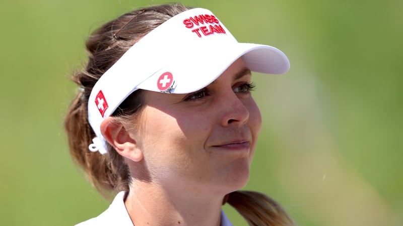 Die Schweizerin Morgane Metraux spielt am zweiten Tag des Damen-Golfturniers bei Olympia eine fantastische Runde. (Foto: Getty)