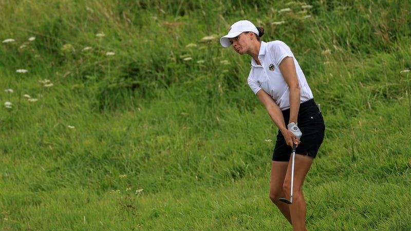 Esther Henseleit auf der dritten Runde des Golfturniers bei Olympia 2024. (Foto: Getty)