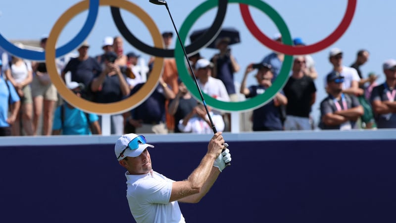 Joel Girrbach im Le Golf National während des Golfturniers bei Olympia 2024. (Foto: Getty)