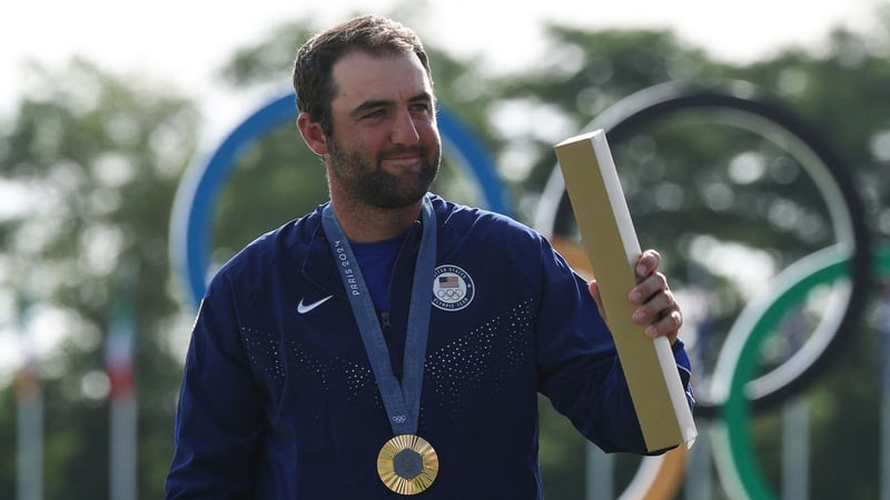 Der Sieger der Olympischen Spiele im Golf steht fest: Es gibt Gold für Scottie Scheffler. (Foto: Getty)