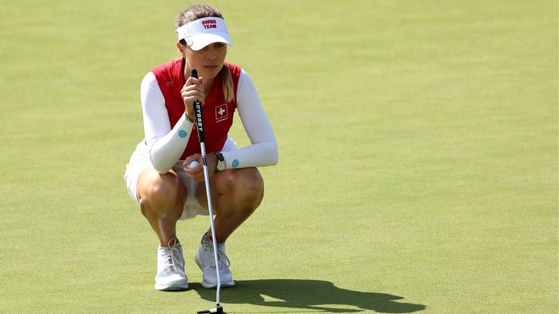 Morgane Metraux beim Golfturnier bei Olympia 2024. (Foto: Getty)