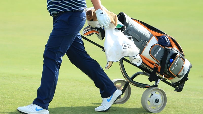 Ein deutscher Hersteller von Golf-Trolleys macht einem Konkurrenten schwere Vorwürfe. (Foto: Getty)