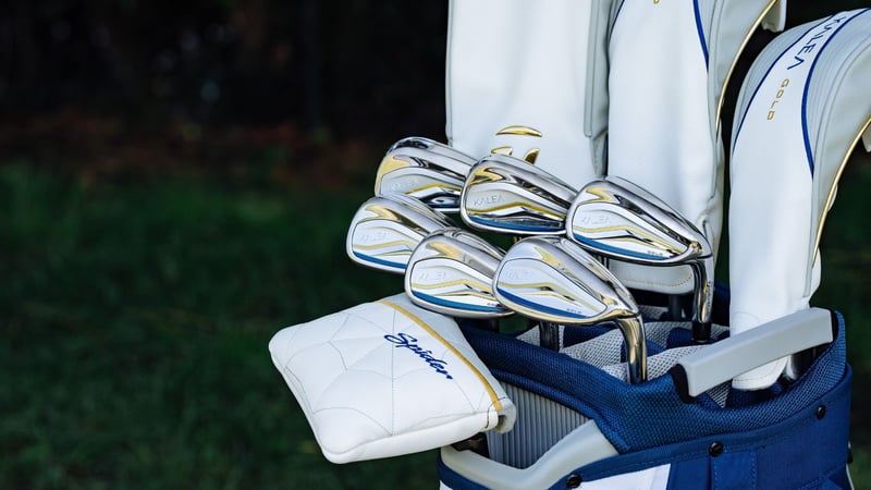 Die neuen TaylorMade Kalea Gold Golfschläger für Damen. (Foto: TaylorMade)