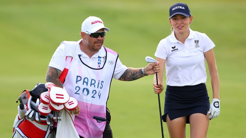 Emma Spitz an Tag 1 des Olympischen Golfturniers der Damen.(Foto: Getty)