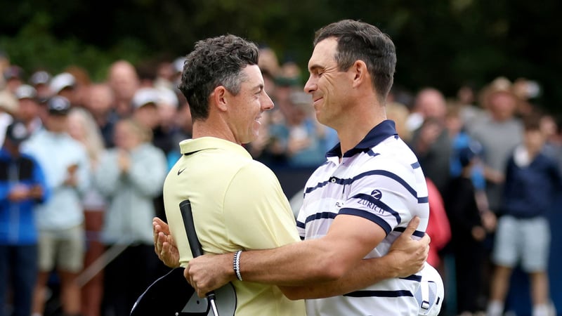 Rory McIlroy und Billy Horschel auf der DP World Tour. (Foto: Getty)