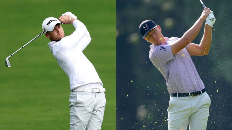 Hurly Long und Matti Schmid auf der DP World Tour. (Fotos: Getty)