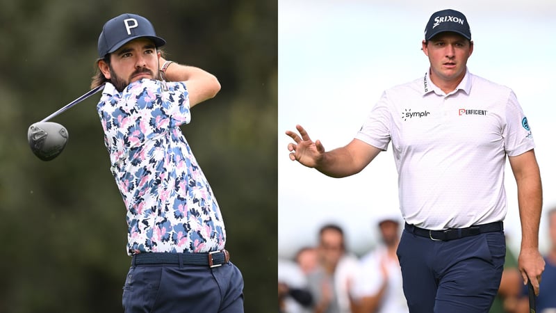 Angel Hidalgo und Sepp Straka auf der DP World Tour. (Fotos: Getty)