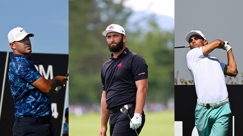 Brooks Koepka, Jon Rahm und Joaquin Niemann bei LIV Golf Chicago 2024. (Fotos: Getty)