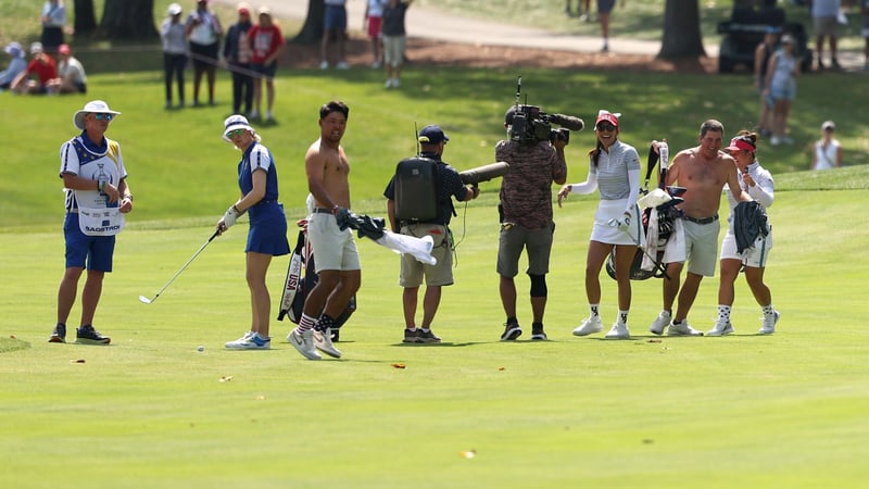 Ausnahmezustand auf dem Fairway. (Foto: Getty)