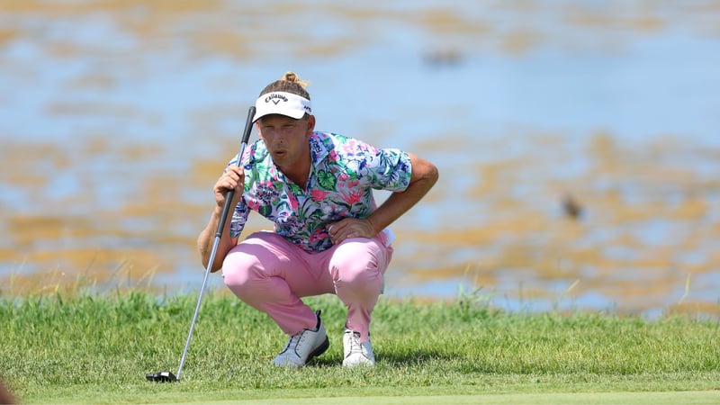 Marcel Siem, hier zu sehen während der Finalrunde der Italian Open 2024, hat eine tolle Übung mit den Fans geteilt. (Foto: Getty)