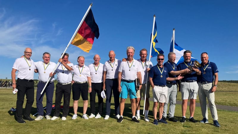 Das deutsche Team (links) mit den Siegern aus Schottland (rechts) und den zweitplatzierten Schweden. (Foto: Ulrich Schulte)