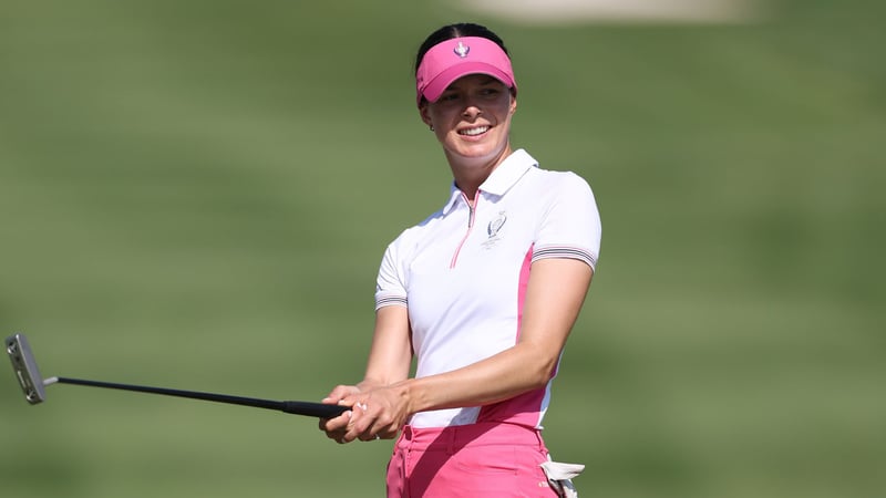 Esther Henseleit beim Solheim Cup 2024 im Robert Trent Jones GC. (Foto: Getty)