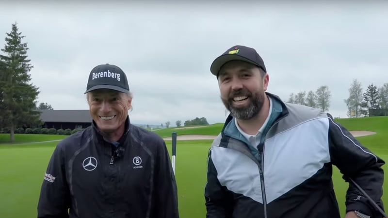 Rick Shiels vs. Bernhard Langer im Duell (Quelle: YouTube/@RickShielsPGA)