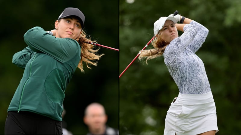 Chiara Tamburlini und Kim Metraux spielen diese Woche auf der LET. (Fotos: Getty)