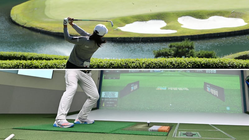 Die zwei Facetten des Golfsports in Südkorea. (Fotos: Getty)