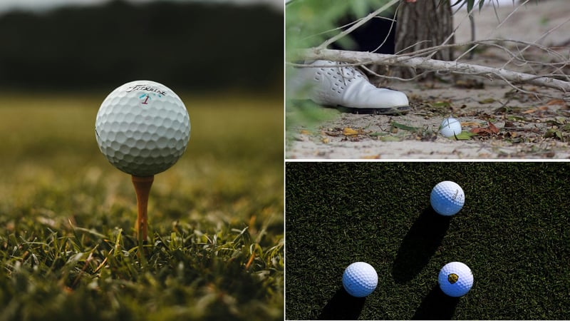 Vergessene Golfregeln rund um Ballmarkierung, Abschlagszeiten und Boden in Ausbesserung. (Fotos: Unsplash/Getty)