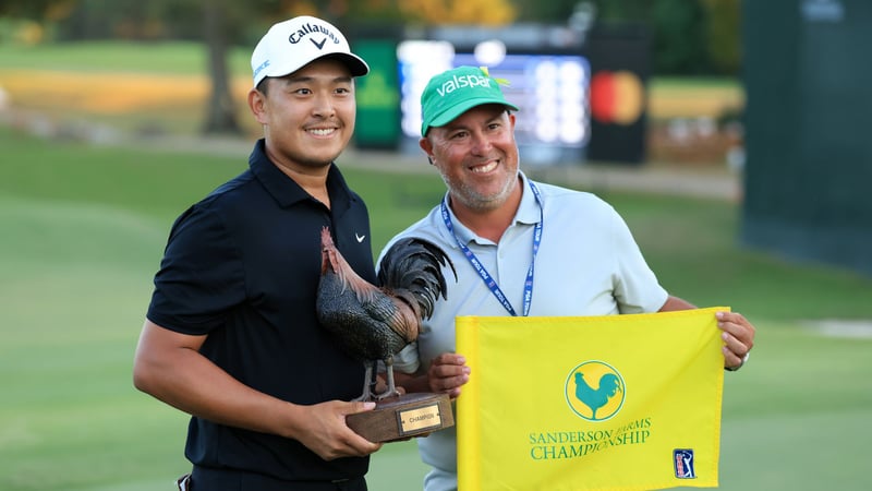 Kevin Yu gewinnt die Sanderson Farms Championship 2024 der PGA Tour. (Foto: Getty