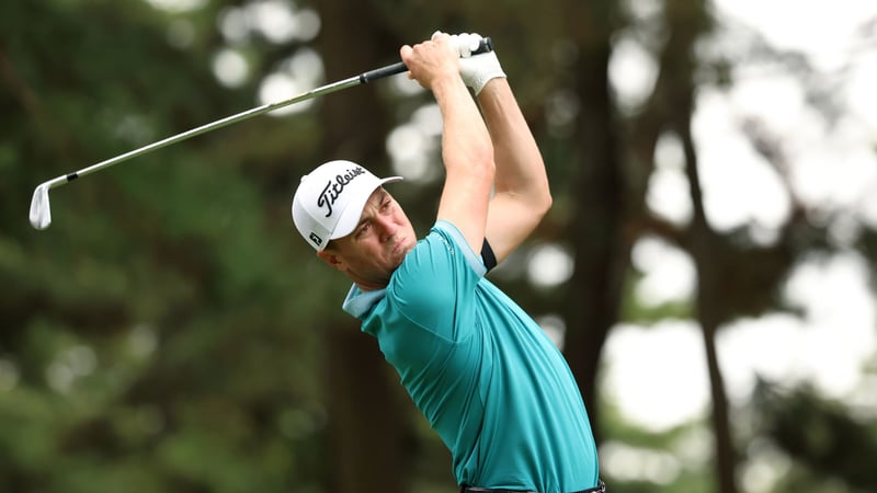 PGA Tour: Justin Thomas am fünften Abschlag des ACCORDIA GOLF Narashino Country Clubs in Chiba, Japan. (Foto: Getty)