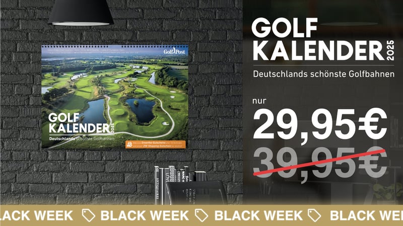 Der Golfkalender im Black Week Angebot im Golf Post Shop! (Foto: Golf Post)