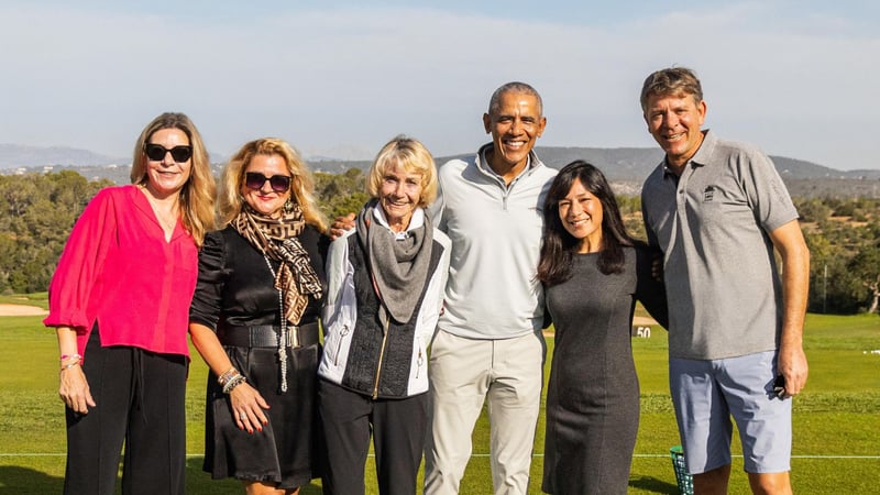 Barack Obama golft auf Mallorca. (Foto: Golf Son Gual)