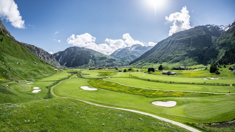 Atemberaubende Aussichten auf dem Andermatt Golf Course in der Schweiz. (Foto: Andermatt Golf Course)