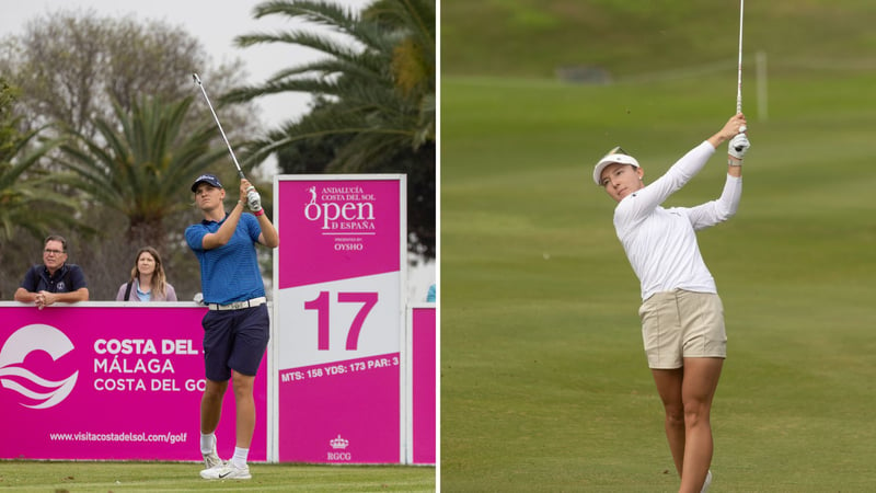 Helen Briem (li.) und Patricia Isabel Schmidt erspielen sich bei der Ladies European Tour gute Ausgangspositionen für den Finaltag. (Quelle: Getty)