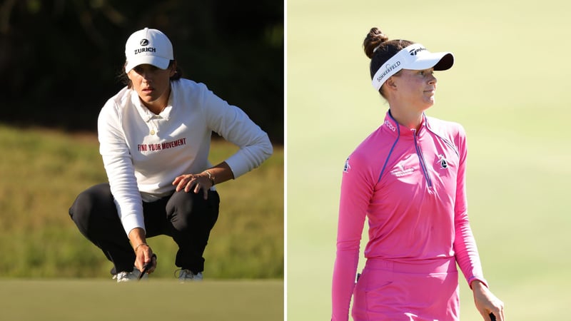 Albane Valenzuela und Esther Henseleit bei der zweiten Runde des Finales der LPGA Tour. (Fotos: Getty)