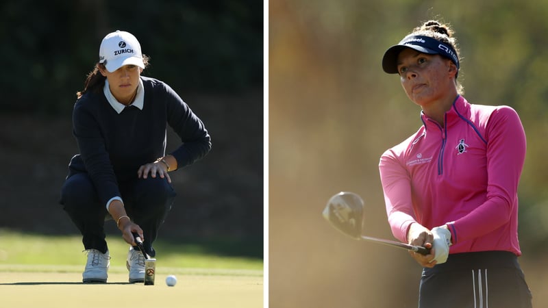 Albane Valenzuela und Esther Henseleit werden in guten Aussichtspositionen in ihre finale Runde der LPGA Tour am Sonntag starten. (Fotos: Getty)