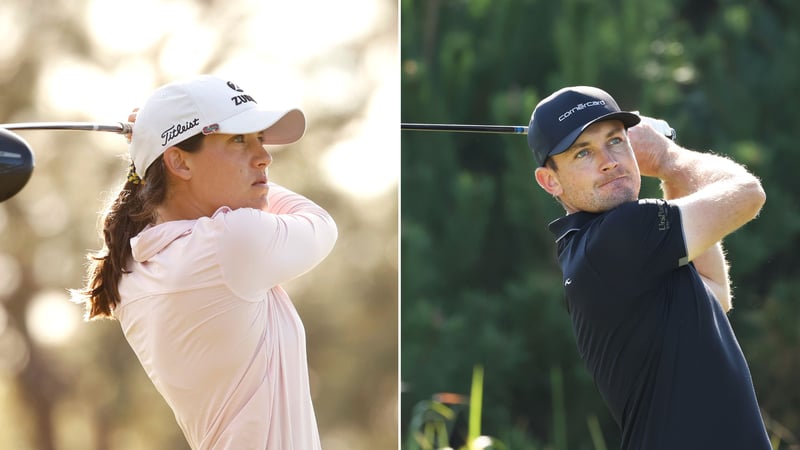 Albane Valenzuela spielt beim Saisonfinale der LPGA Tour, Joel Girrbach startet in Australien. Die Schweizer Wochenvorschau. (Fotos: Getty)