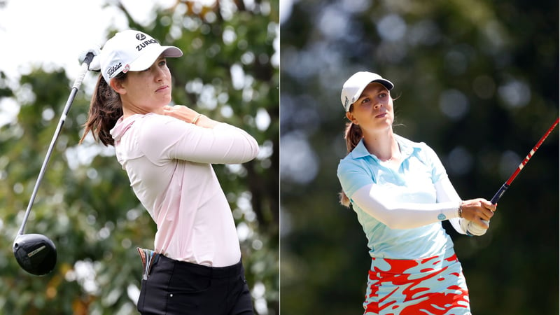 Albane Valenzuela und Morgane Metraux spielen diese Woche in Florida. (Fotos: Getty)