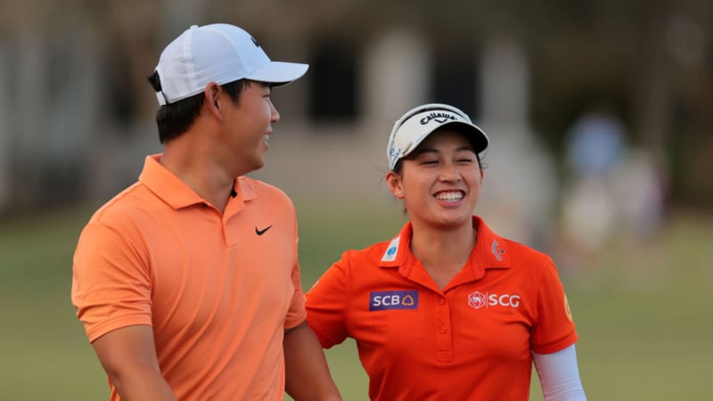 PGA Tour: Team Thitikul/Kim auf Platz zwei nach dem zweiten Spieltag. (Foto: Getty)