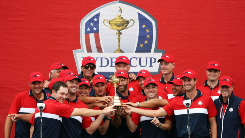 Team USA feiert den Ryder Cup Sieg 2021 – damals noch ohne Bezahlung (Foto: Getty)