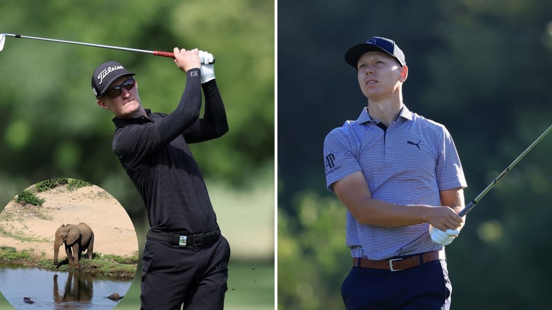 Umgeben von Südafrikas Tierwelt spielen Marcus Kinhult (li.) und Matti Schmid auf der DP World Tour. (Fotos: Getty)