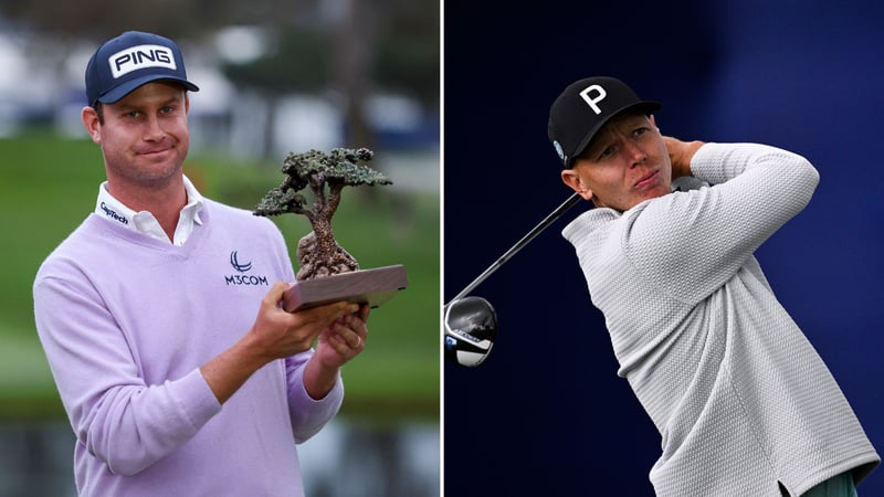 Der Sieger Harris English und Matti Schmid am Finaltag der Farmers Insurance Open der PGA Tour. (Quelle: Getty)