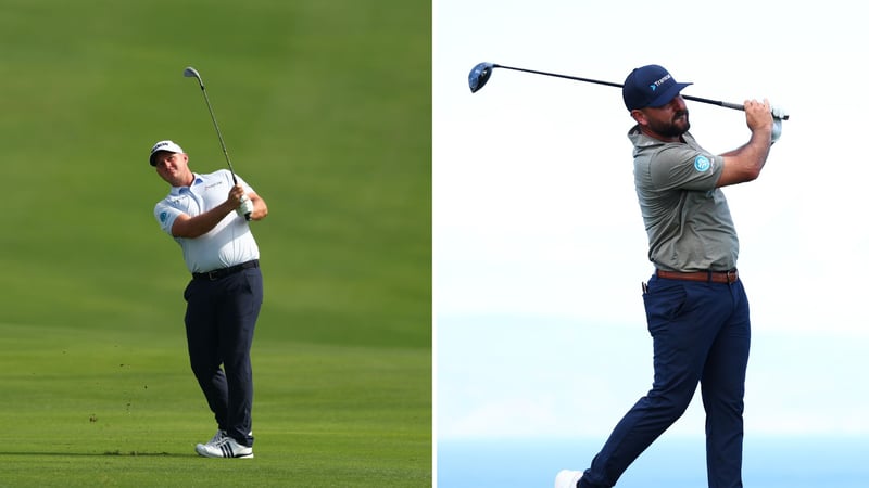 Sepp Straka und Stephan Jäger auf dem malerischen Plantation Course in Kapalua der PGA Tour. (Foto: Getty)